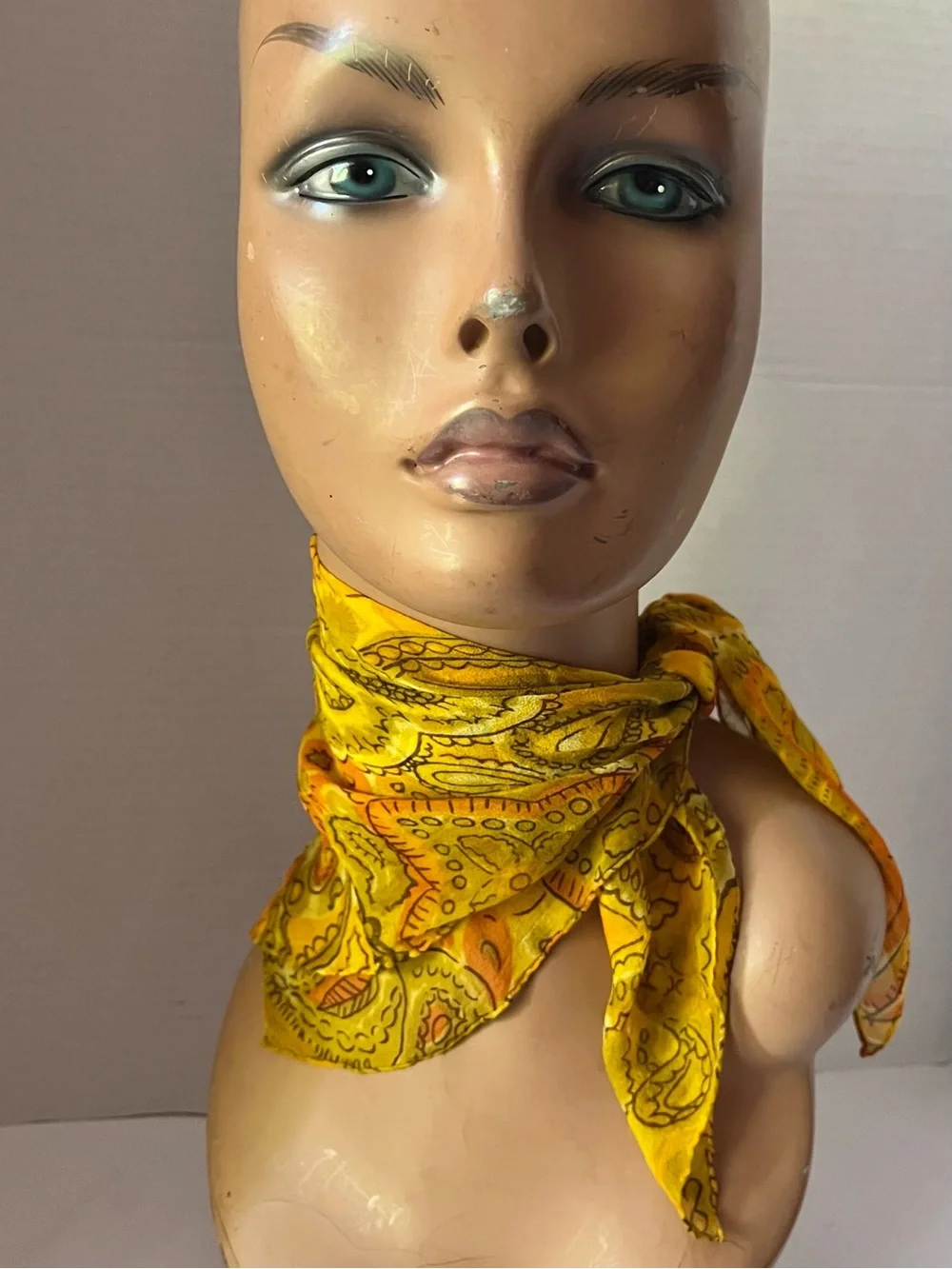 Saks Fifth Avenue Vintage Paisley Square Scarf